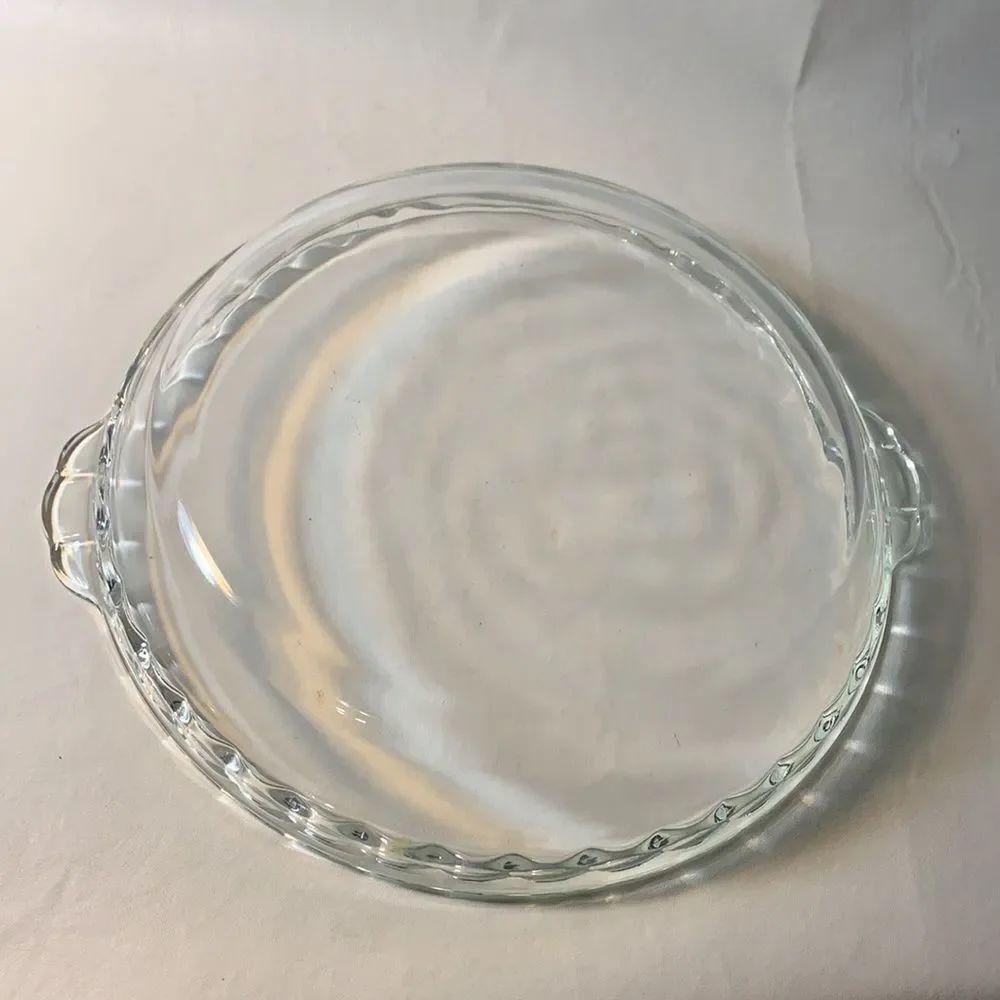 Pyrex Fluted Pie Plate 9.5 In 24 cm USA No Range Broil 229 32 - Picture 6 of 7